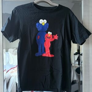 KAWS Sesame Street Black T-Shirt